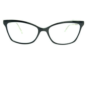 Vera Wang Yolanda Eyeglasses Eye Glasses Suede-Horn Blue Black 53mm H15413